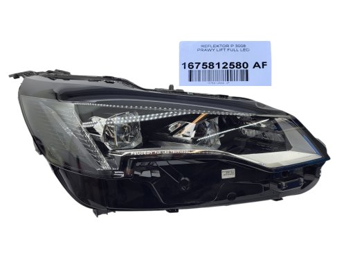 Reflektor Lift Full Led Prawy 1675812580 Peugeot 3008 II Oryginał Nowy