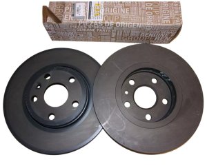 Tarcze Hamulcowe Przód Komplet 402064230R Renault Kangoo II Wentylowane Oryginał Nowe