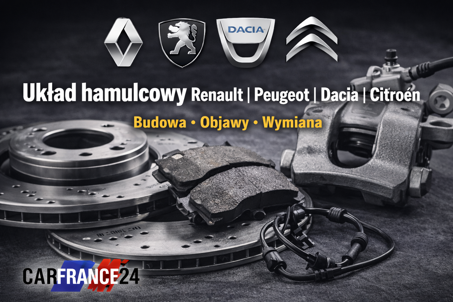 Układ hamulcowy Renault Peugeot Dacia Citroën – budowa, objawy usterek i kiedy wymienić części?