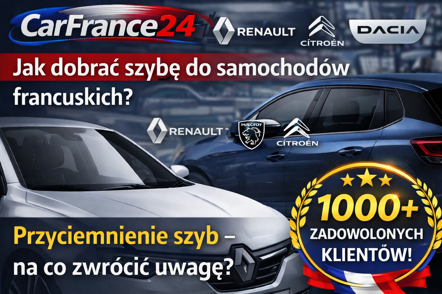 Jak dobrać szybę do samochodów francuskich? Na co zwrócić uwagę przy wymianie szyby