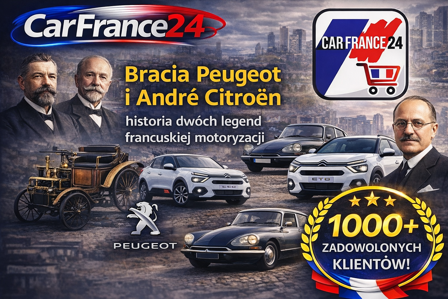 Bracia Peugeot i André Citroën – historia dwóch legend francuskiej motoryzacji