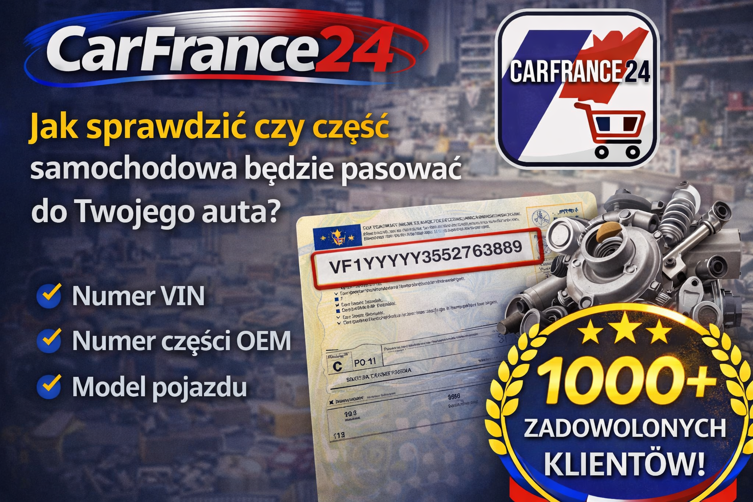 Jak sprawdzić czy część samochodowa będzie pasować do Twojego auta?