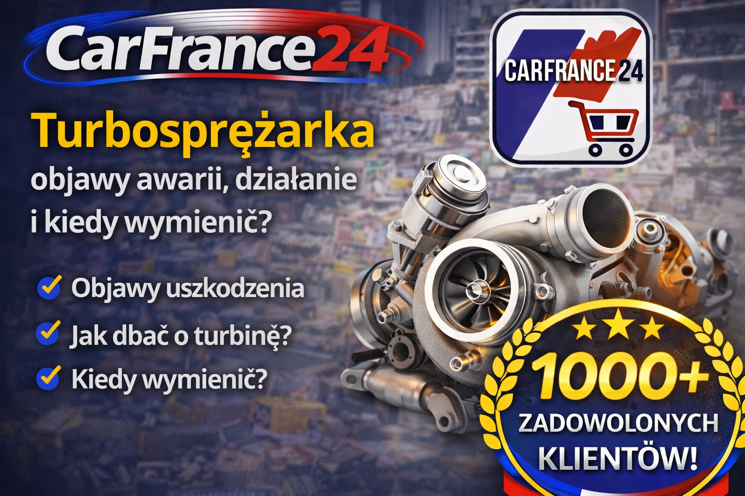 Turbosprężarka – objawy awarii, działanie i kiedy wymienić?
