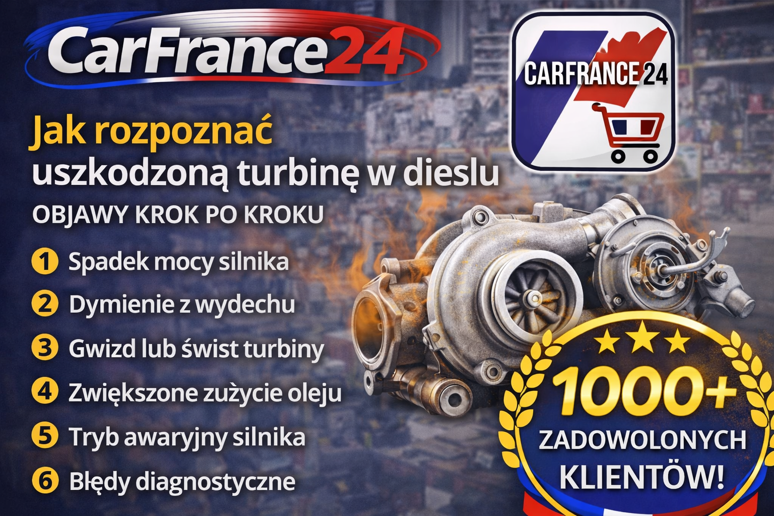 Jak rozpoznać uszkodzoną turbinę w dieslu – objawy krok po kroku