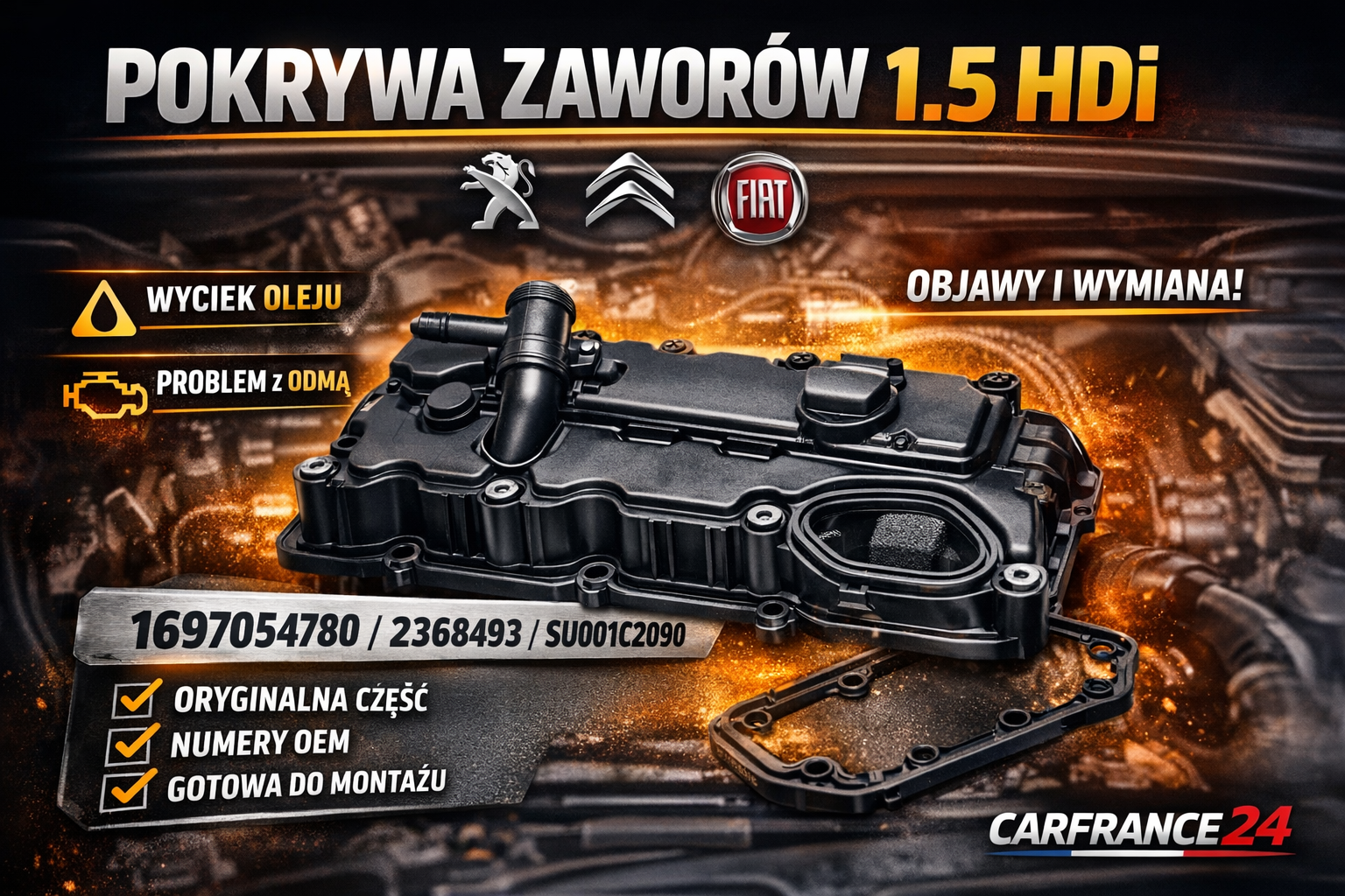 Pokrywa zaworów 1.5 HDi – objawy uszkodzenia i kiedy wymienić?