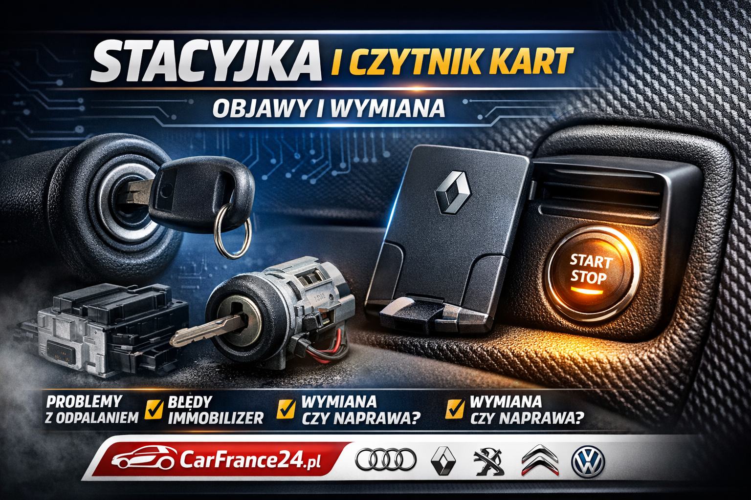Stacyjka samochodowa – objawy uszkodzenia i kiedy wymienić?