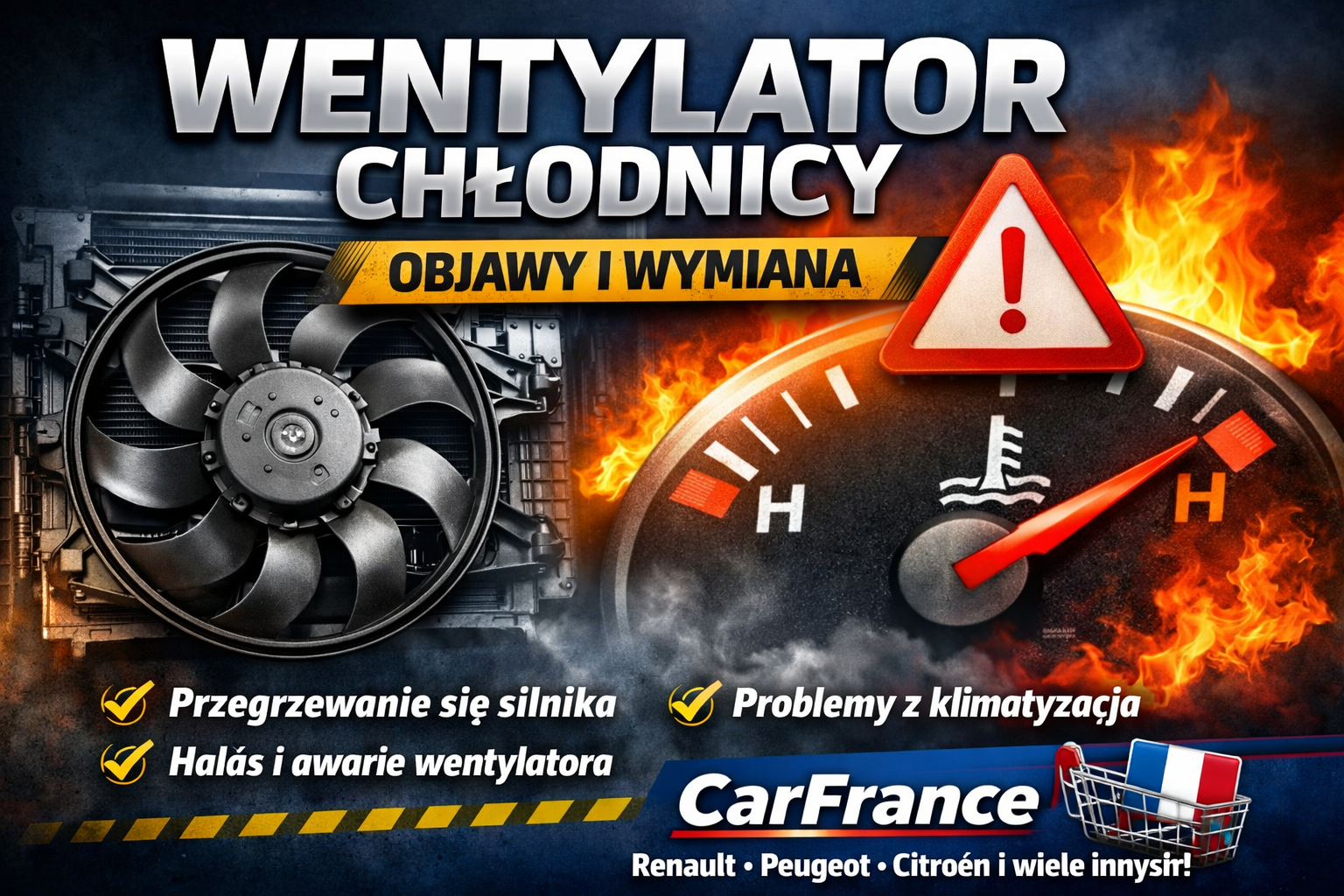 Wentylator chłodnicy – objawy uszkodzenia i kiedy wymienić?